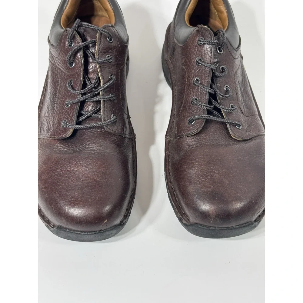 Red Wing Mens 9.5 D Safety Toe Oxfords Brown‎ Leather Work Shoes